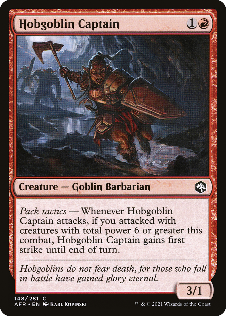 Hobgoblin Captain (AFR-148) - Adventures in the Forgotten Realms