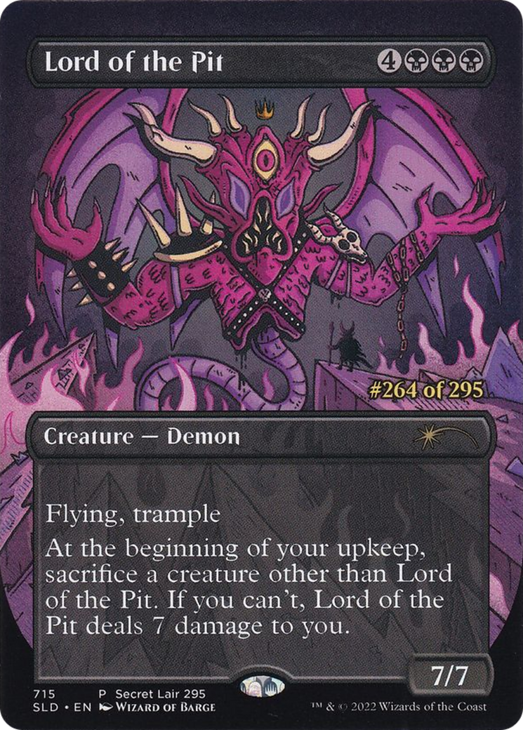 Lord of the Pit (Serial Numbered) (SLD-715) - Secret Lair Drop (Borderless)