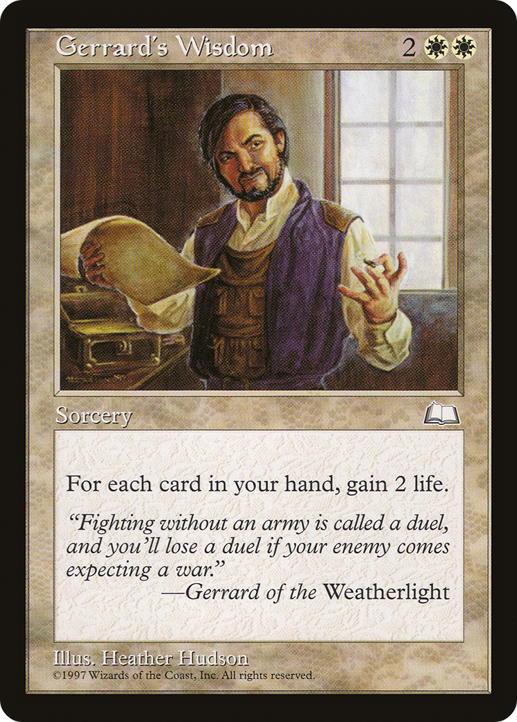 La Sagesse de Gerrard (WTH-015) - Weatherlight