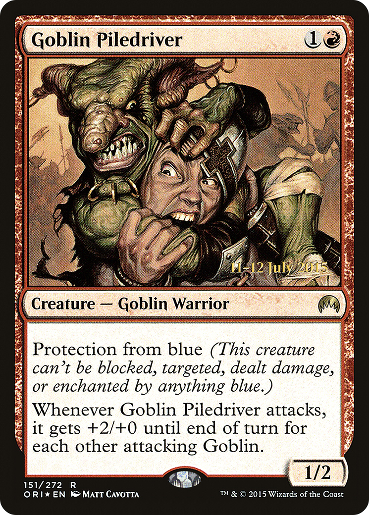 Goblin Piledriver (PRE-151) - Magic Origins Promos Foil