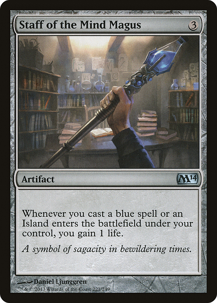Staff of the Mind Magus (M14-221) - Magic 2014 Foil