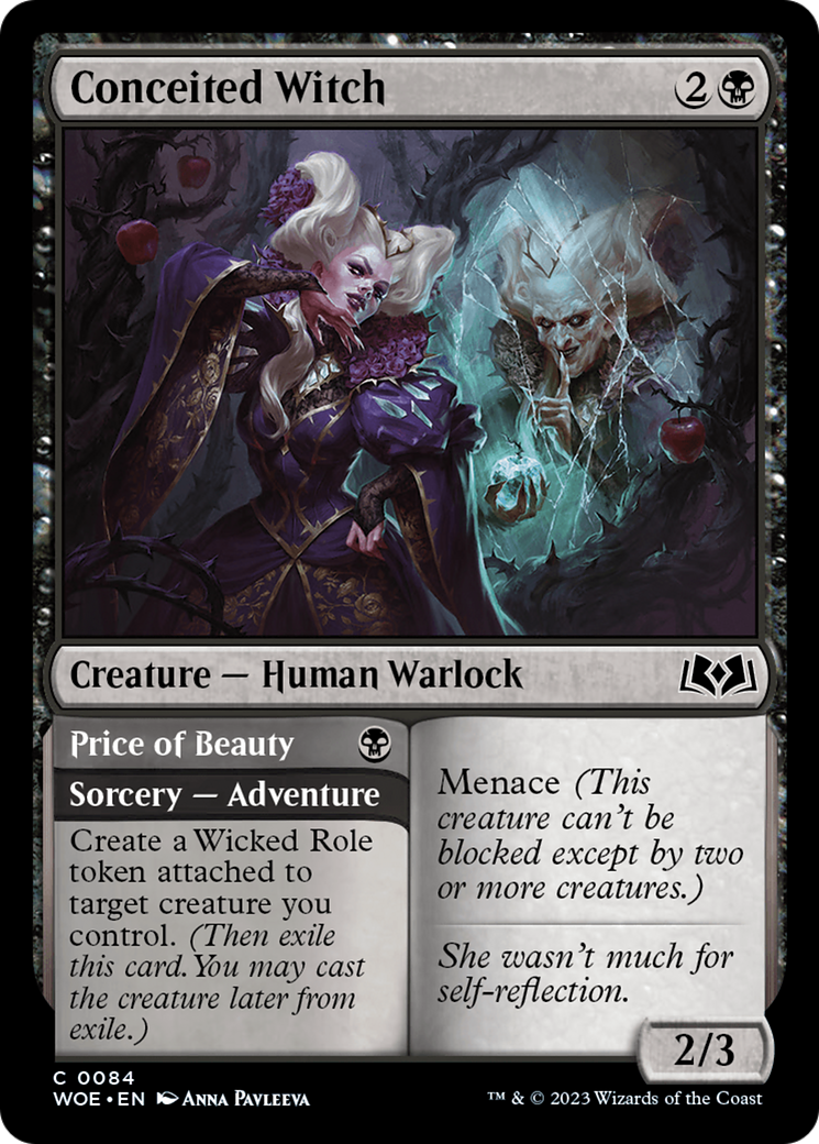Sorcière vaniteuse // Le prix de la beauté (WOE-084) - Wilds of Eldraine Foil