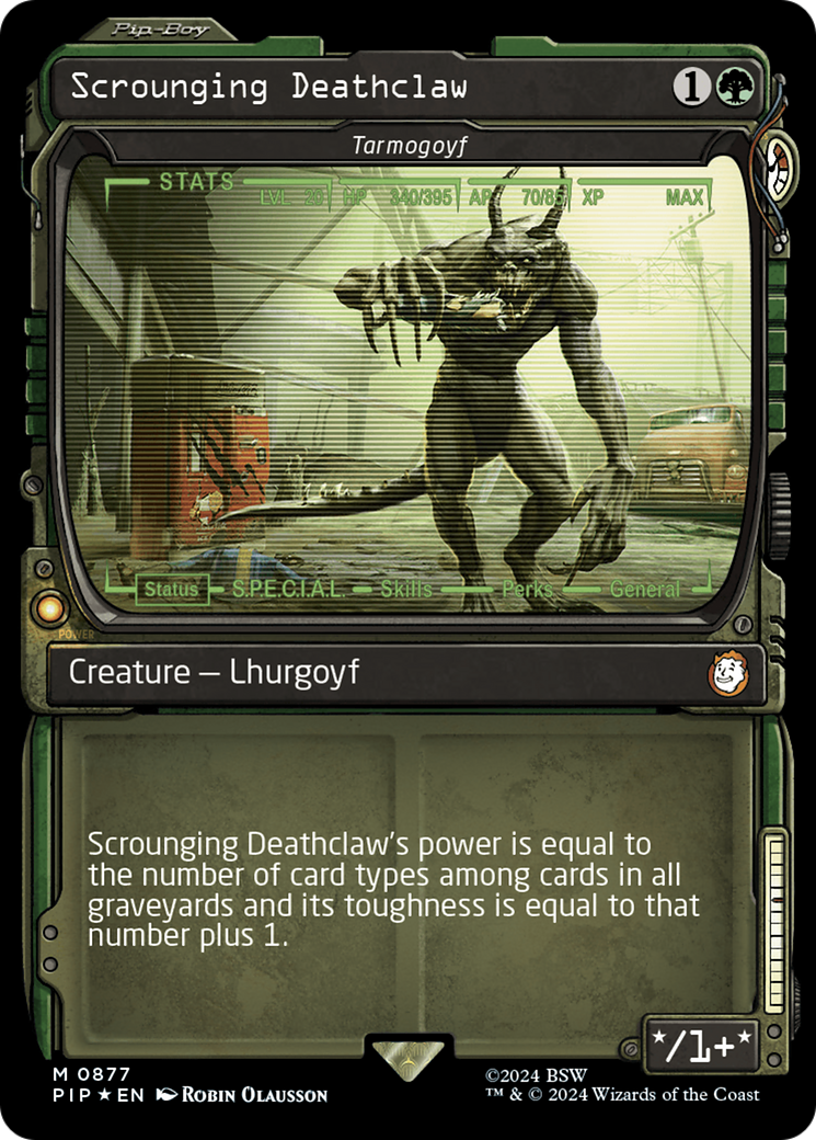 Tarmogoyf (PIP-877) - Fallout / Griffemort scrounging : (Vitrine) Feuille