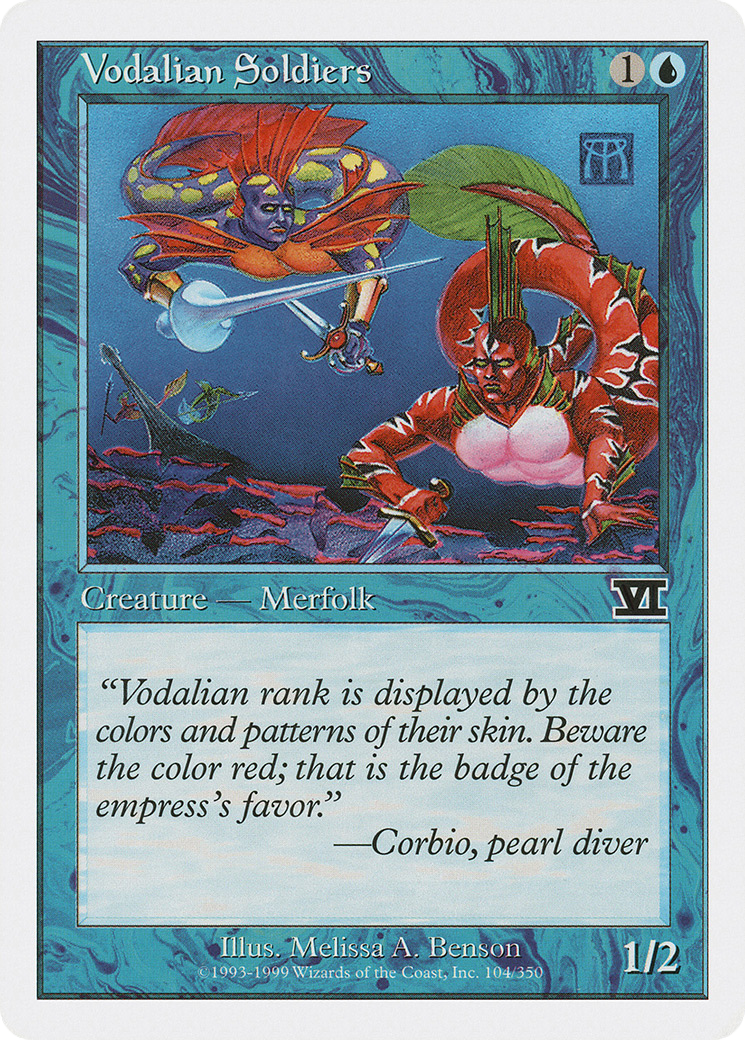 Vodalian Soldiers (6ED-104) - Classic Sixth Edition