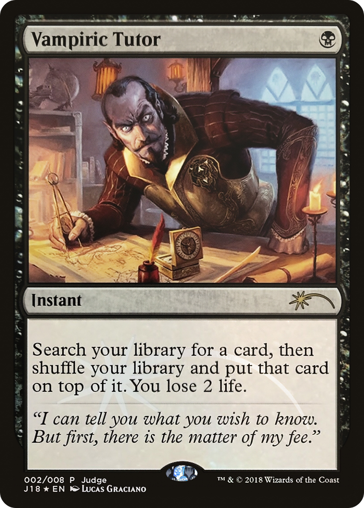 Vampiric Tutor (J18) (JDG-002) - Judge Gift Cards 2018 Foil