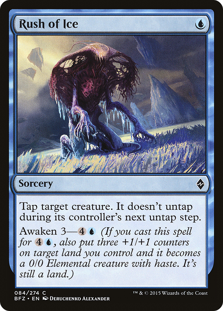Rush of Ice (BFZ-084) - Battle for Zendikar