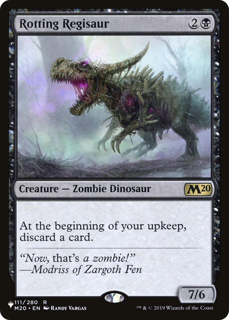 Rotting Regisaur (LIST-M20-111) - The List