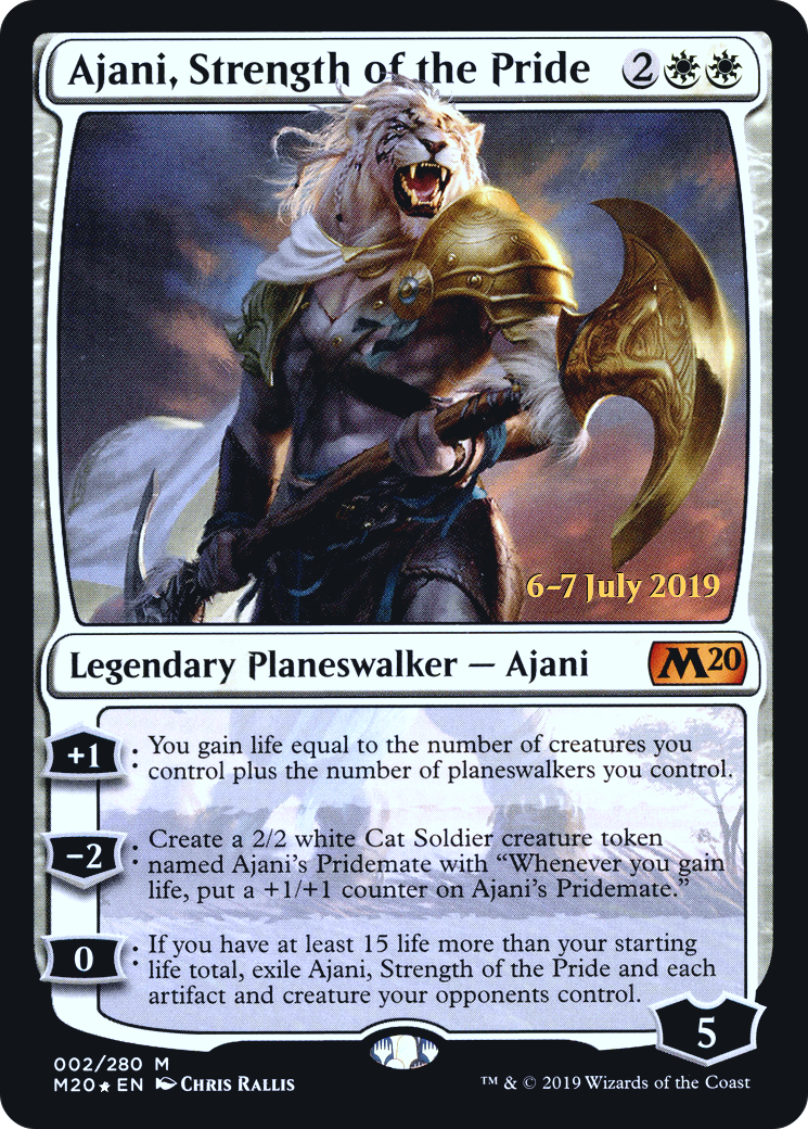 Ajani, Force de la Fierté (PRE-02S) - Coffret de base 2020 Promos Foil