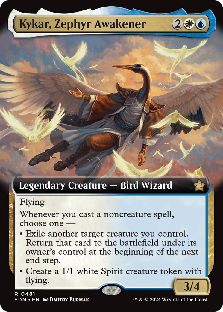 Kykar, Zephyr Awakener (FDN-481) - Fondations : (Extended Art) Foil