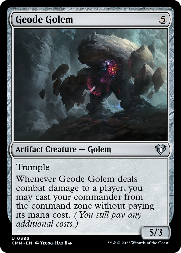 Golem Géode (CMM-386) - Commander Masters Foil