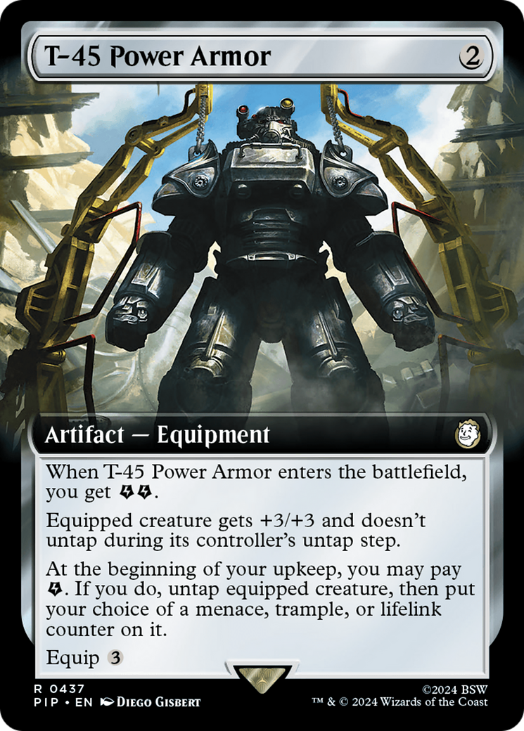Armure assistée T-45 (PIP-437) - Fallout : (Extended Art) Foil