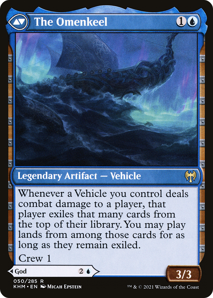 Cosima, Dieu du Voyage // L'Omenkeel (KHM-050) - Kaldheim Foil
