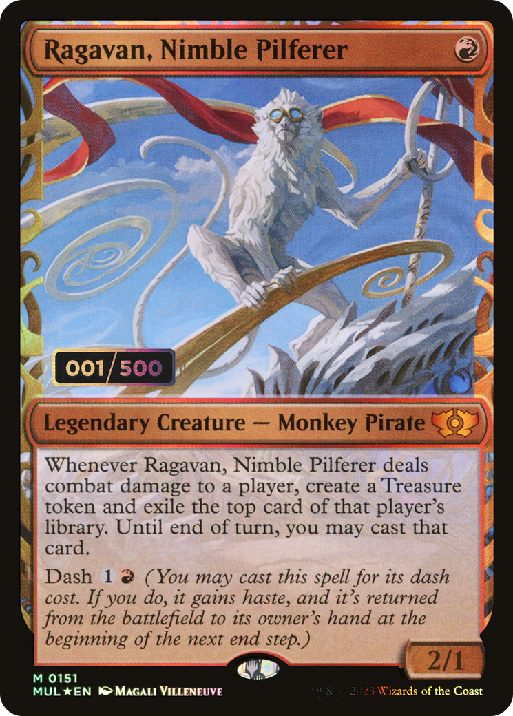 Ragavan, Nimble Pilferer (Serial Numbered) (MUL-151) - Multiverse Legends: (Showcase) Foil