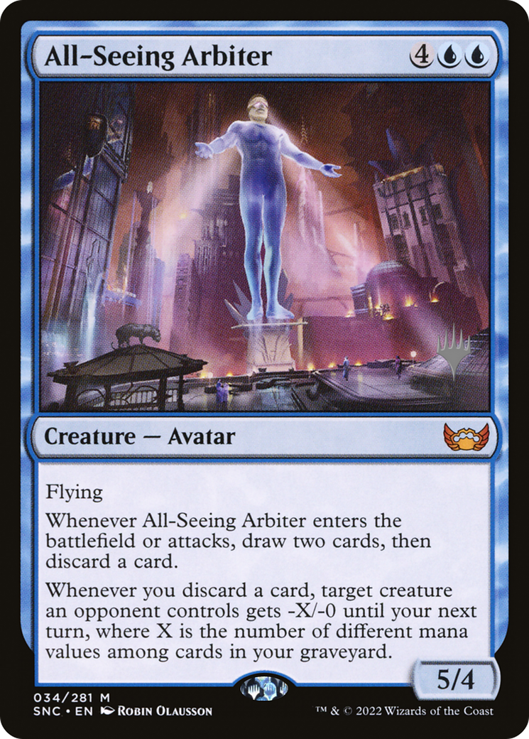 All-Seeing Arbiter (PPSNC-034) - Streets of New Capenna Promos Foil