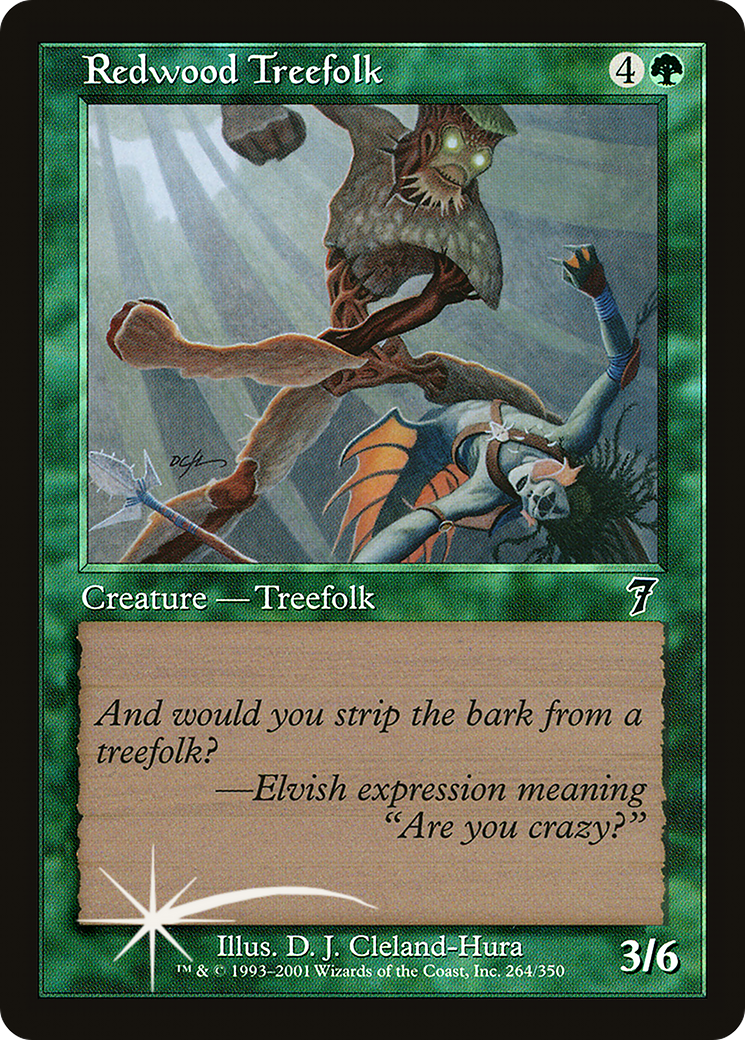 Redwood Treefolk (7ED-264★) - Seventh Edition Foil