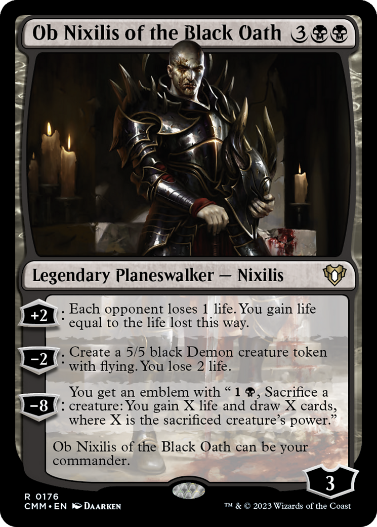 Ob Nixilis du Serment Noir (CMM-176) - Commander Masters Foil