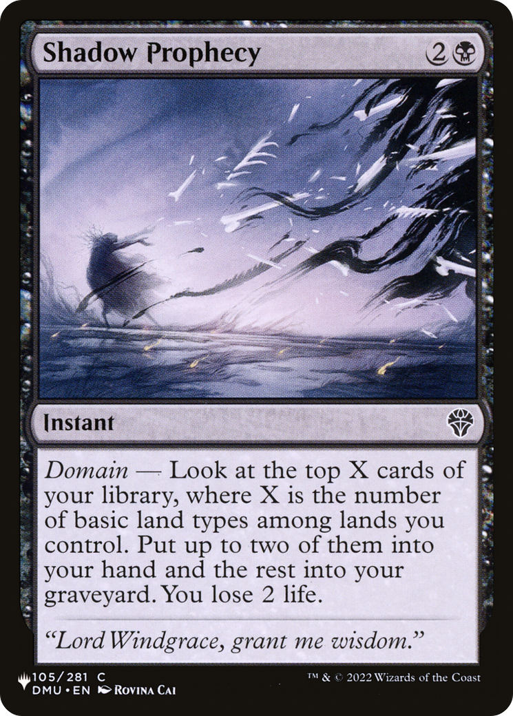 Shadow Prophecy (LIST-DMU-105) - The List