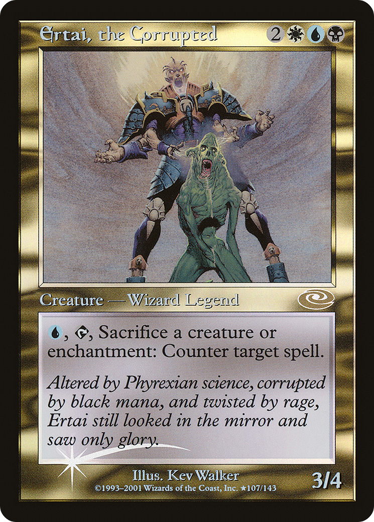 Ertai, the Corrupted (Alt. Art Foil) (PLS-107★) - Planeshift