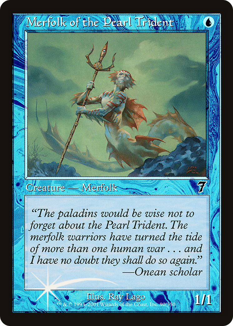Merfolk of the Pearl Trident (7ED-90★) - Seventh Edition Foil