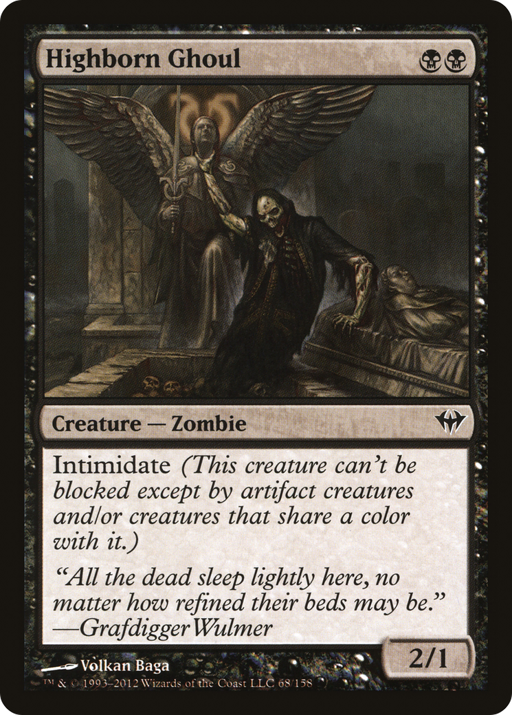 Highborn Ghoul (DKA-068) - Dark Ascension Foil