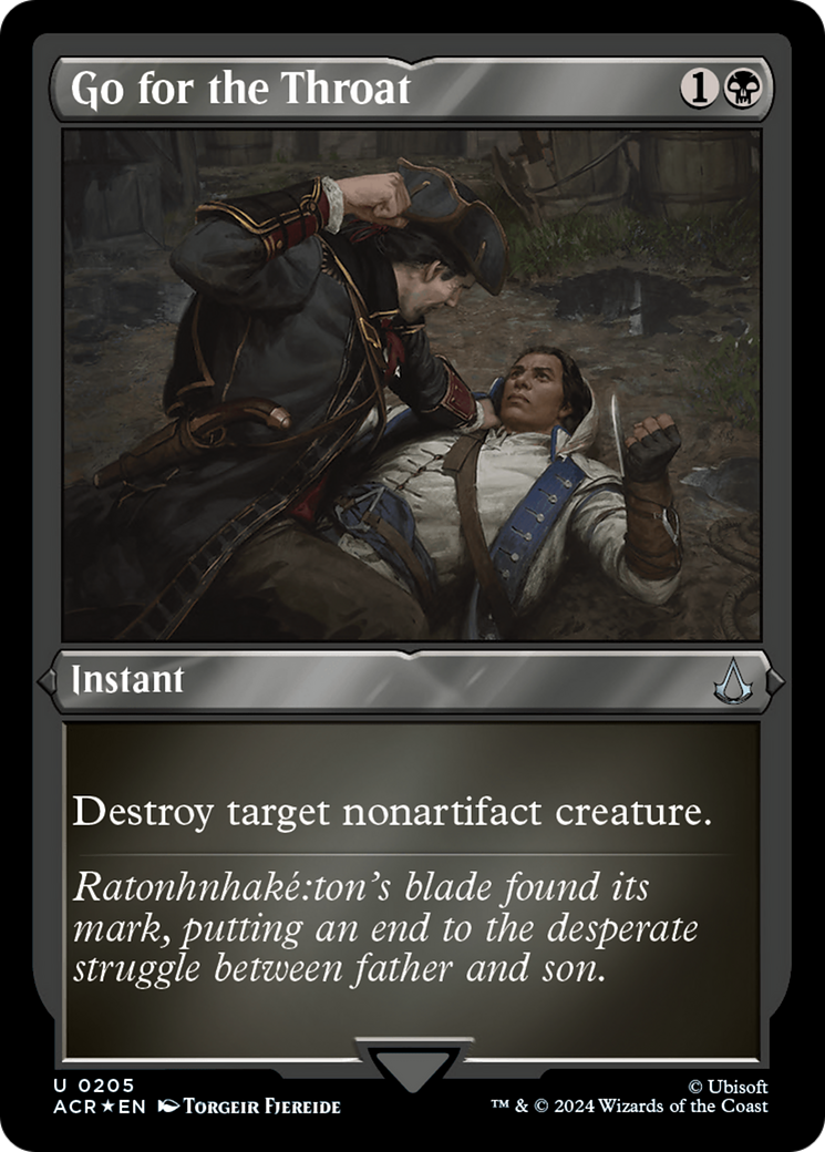 À la gorge (ACR-205) - Feuille gravée Assassin's Creed