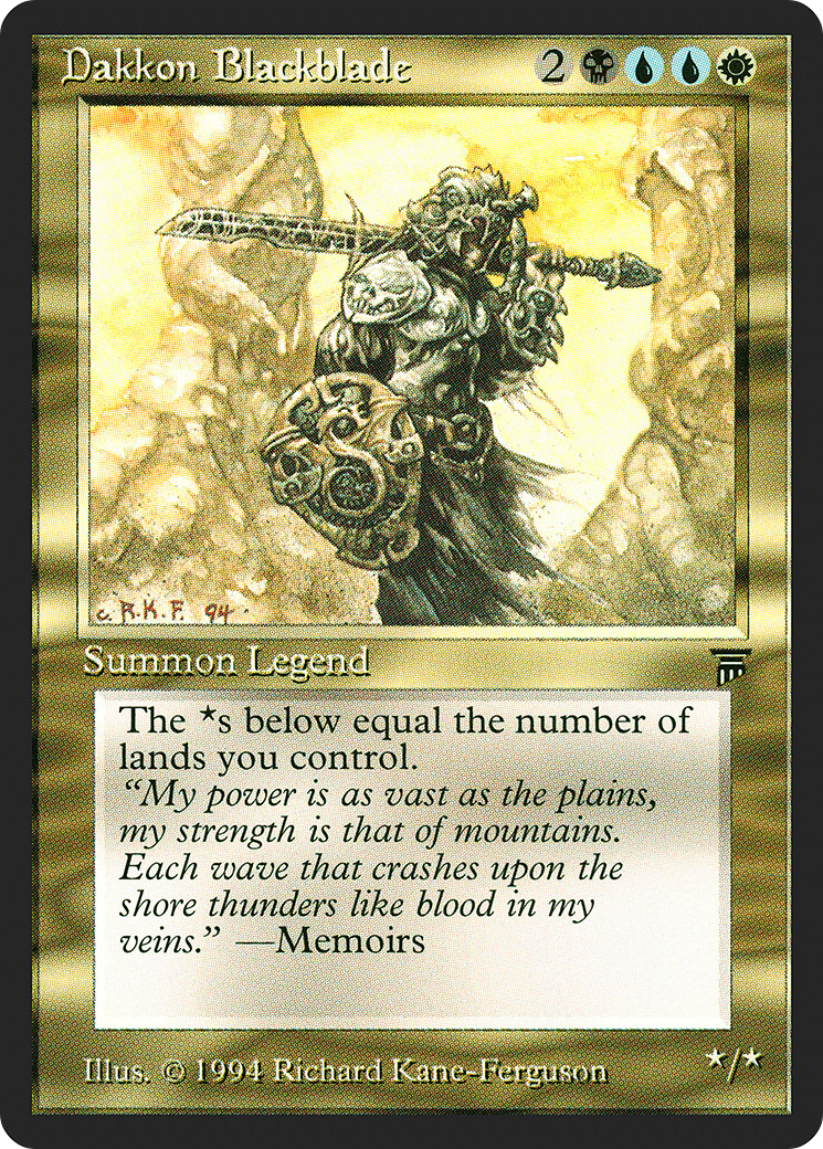 Dakkon Blackblade (LEG-225) - Légendes