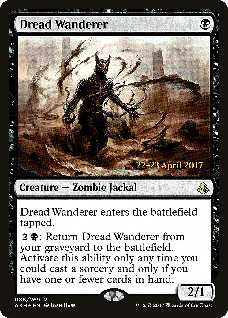 Dread Wanderer (PAKH-88S) - Feuille promotionnelle d'Amonkhet