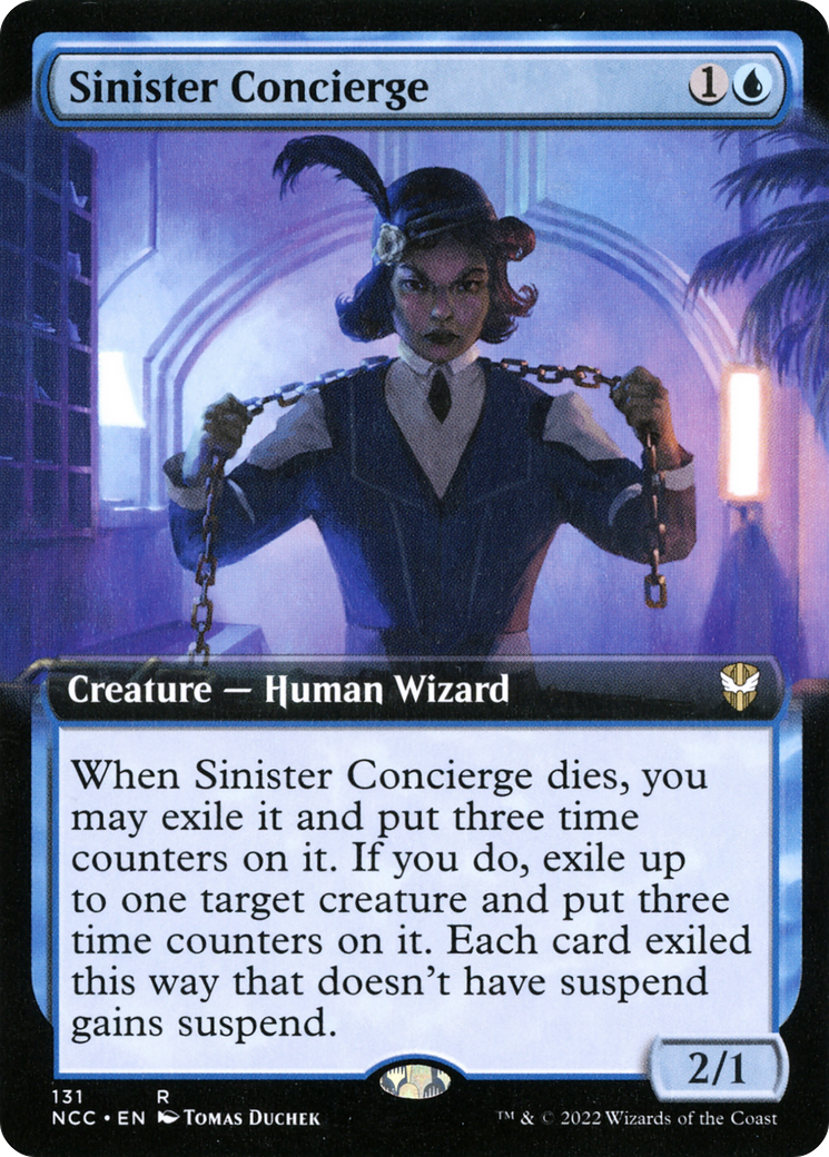 Sinister Concierge (Extended Art) (NCC-131) - New Capenna Commander: (Extended Art)