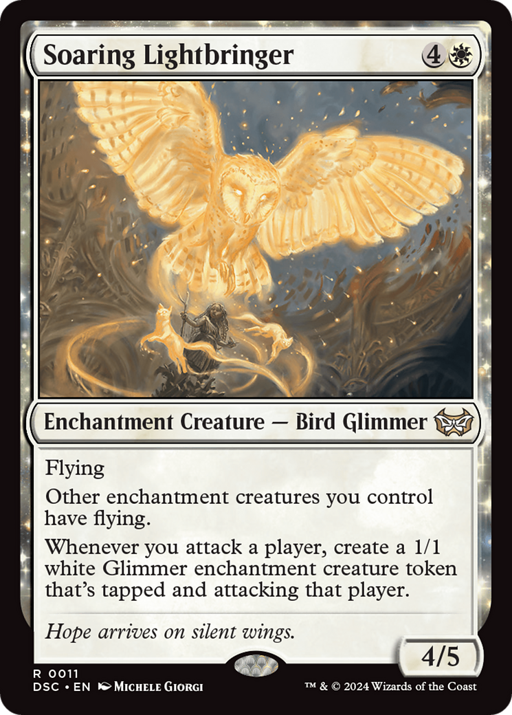 Soaring Lightbringer (DSC-011) - Duskmourn: House of Horror Commander: (enchantment)