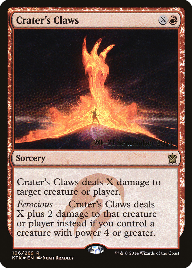 Crater's Claws (PRE-106) - Khans of Tarkir Promos Foil