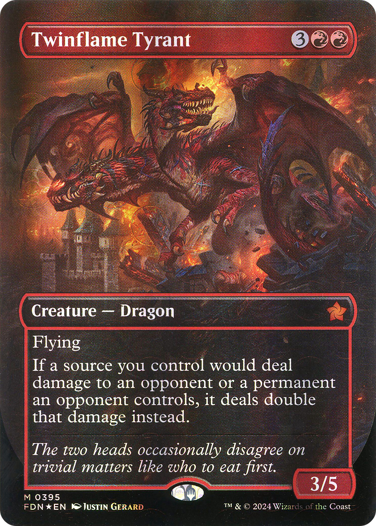 Twinflame Tyrant (FDN-395) - Fondations (sans bordure) Foil