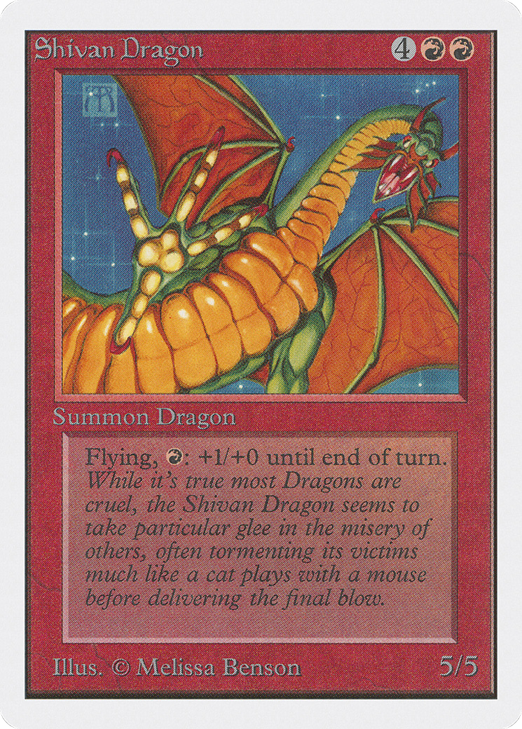 Shivan Dragon (2ED-) - Unlimited Edition