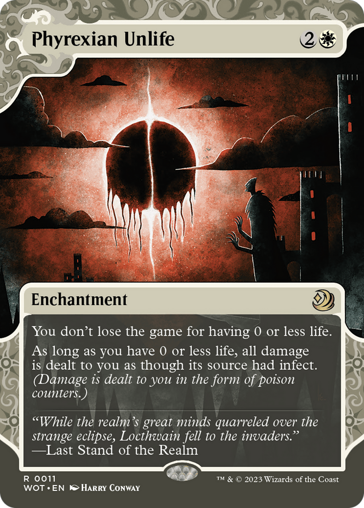 Phyrexian Unlife (WOT-011) - Wilds of Eldraine : Enchanting Tales : (Vitrine) (Sans bordure)