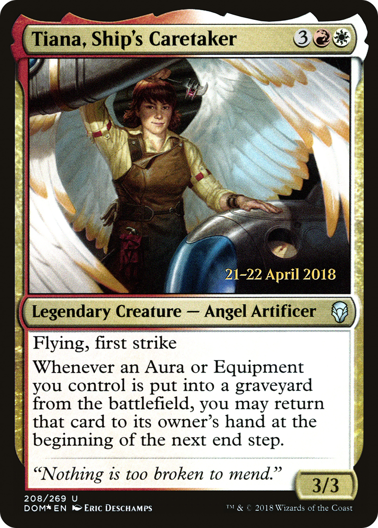 Tiana, gardienne du navire (PDOM-208S) - Dominaria Promos Foil