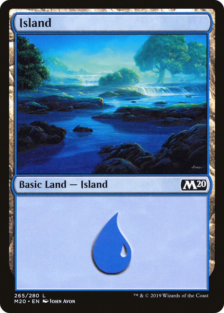 Island (M20-265) - Core Set 2020 Foil