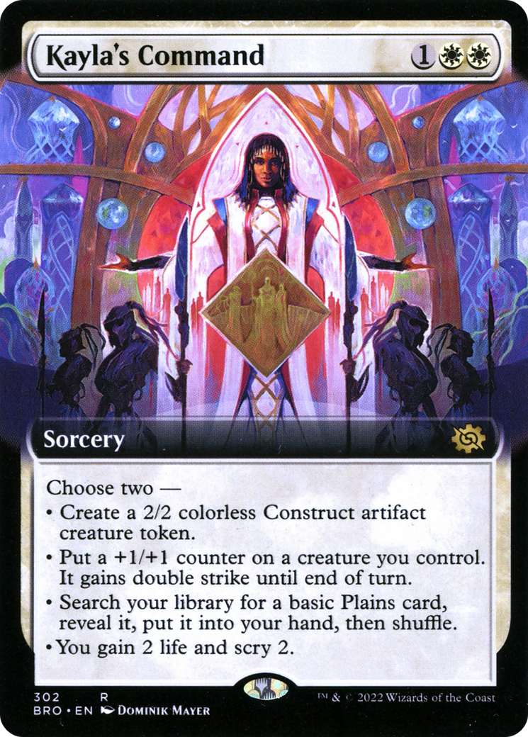 Kayla's Command (Extended Art) (BRO-302) - The Brothers' War: (Extended Art) Foil