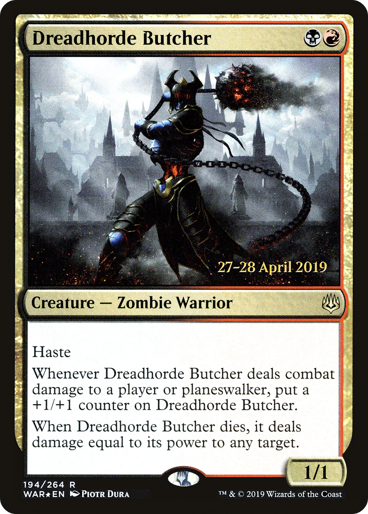 Dreadhorde Butcher (PRE-194) - War of the Spark Promos Foil
