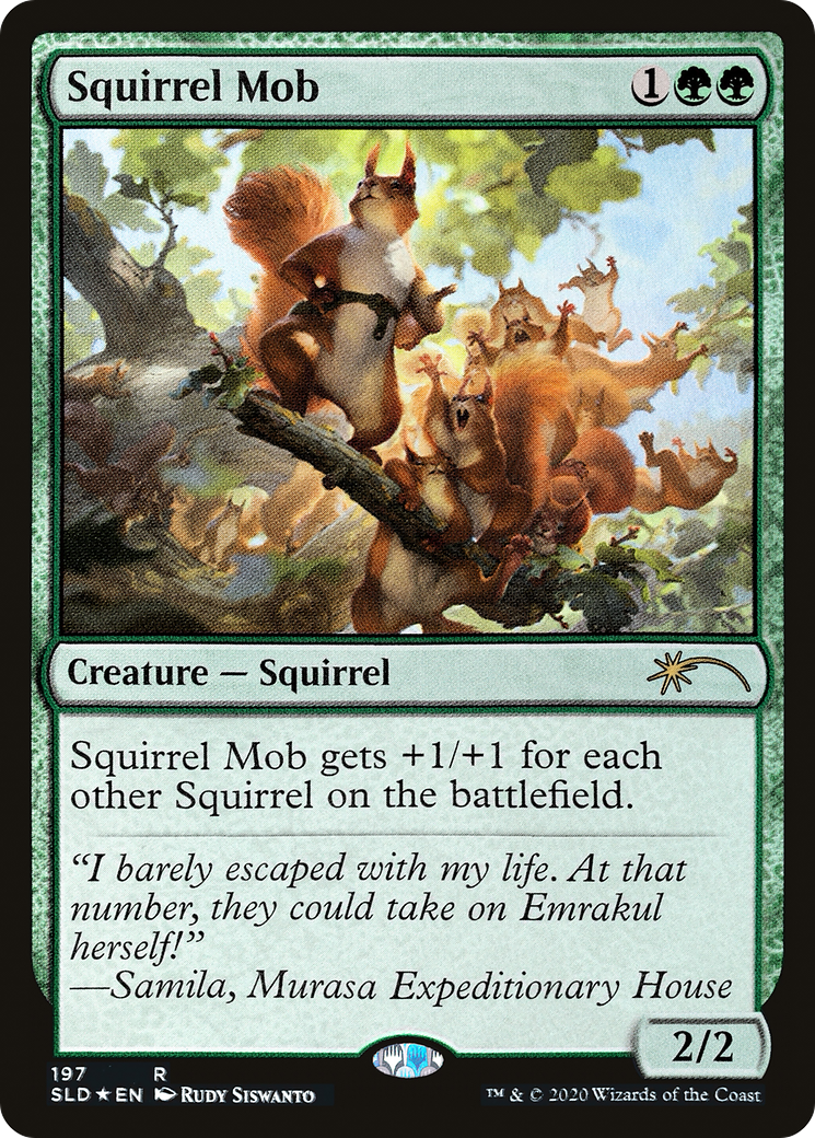 Squirrel Mob (SLD-197) - Secret Lair Drop Foil