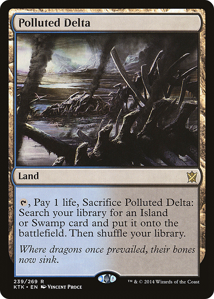 Polluted Delta (KTK-239) - Khans of Tarkir Foil