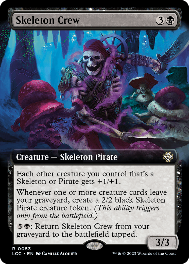 Skeleton Crew (Extended Art) (LCC-053) - The Lost Caverns of Ixalan Commander: (Extended Art)