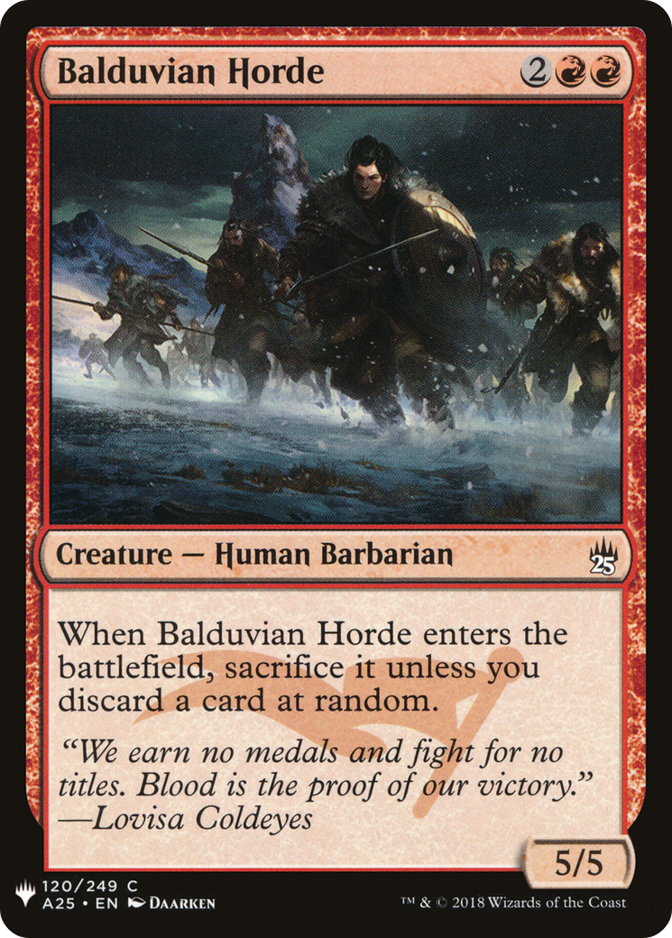 Balduvian Horde (LIST-120) - The List