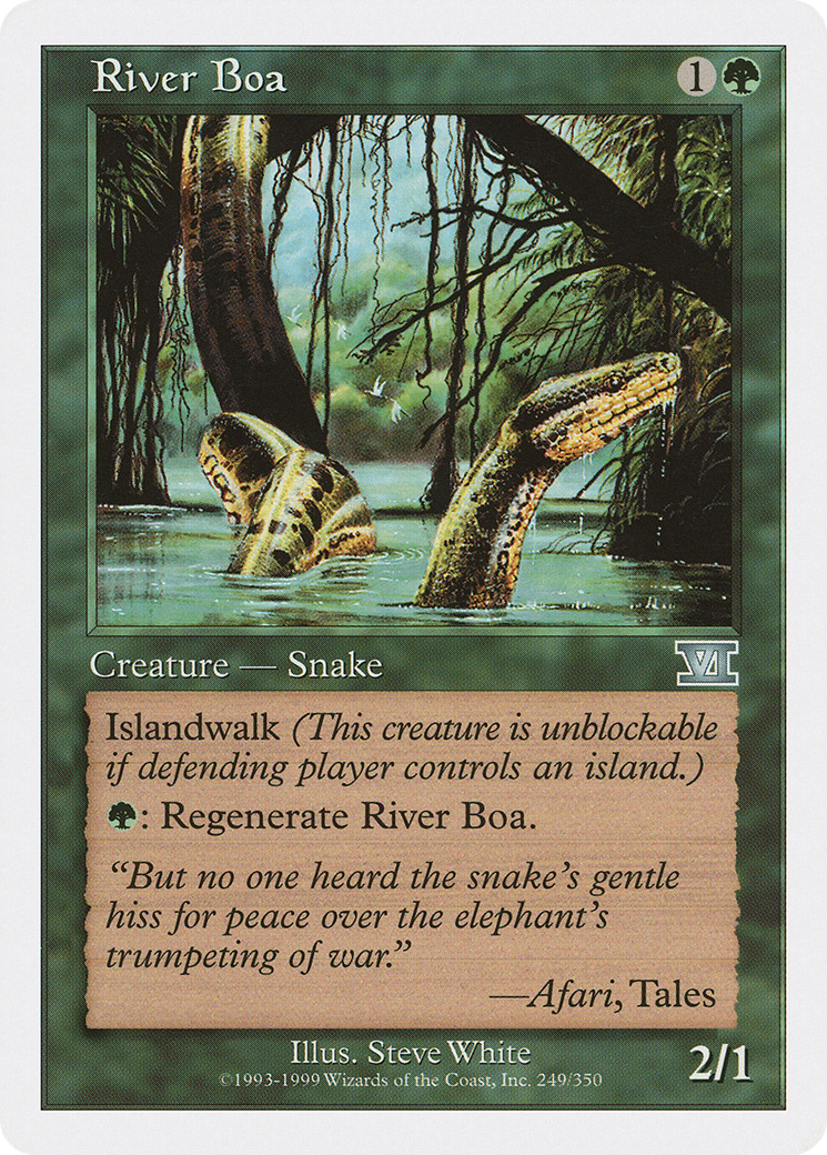 River Boa (6ED-249) - Sixième édition classique