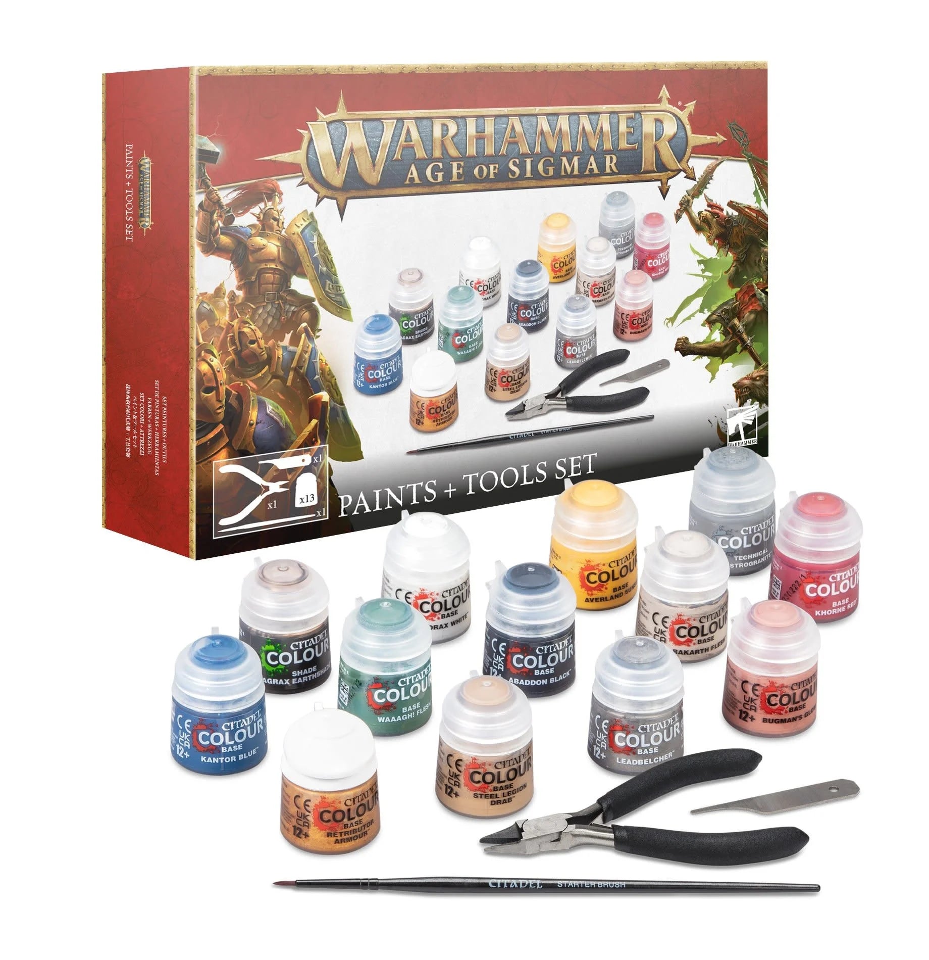 Warhammer Age Of Sigmar: Paint + Tools Set 60-10