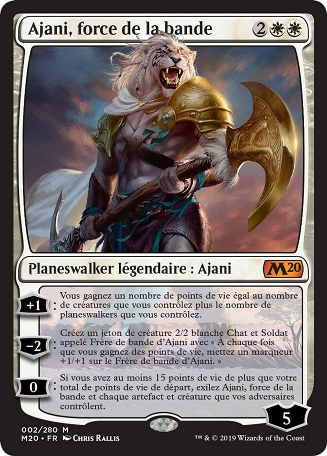 Ajani, Strength of the Pride (M20-002) - Core Set 2020 - French - NM