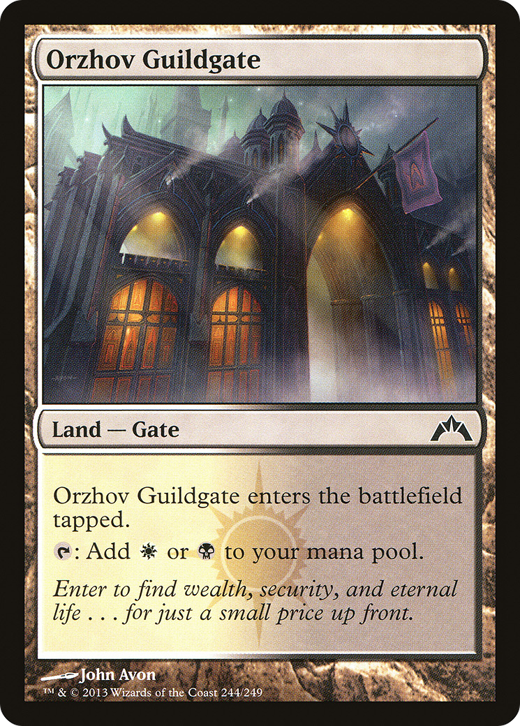 Orzhov Guildgate (GTC-244) - Gatecrash Foil 