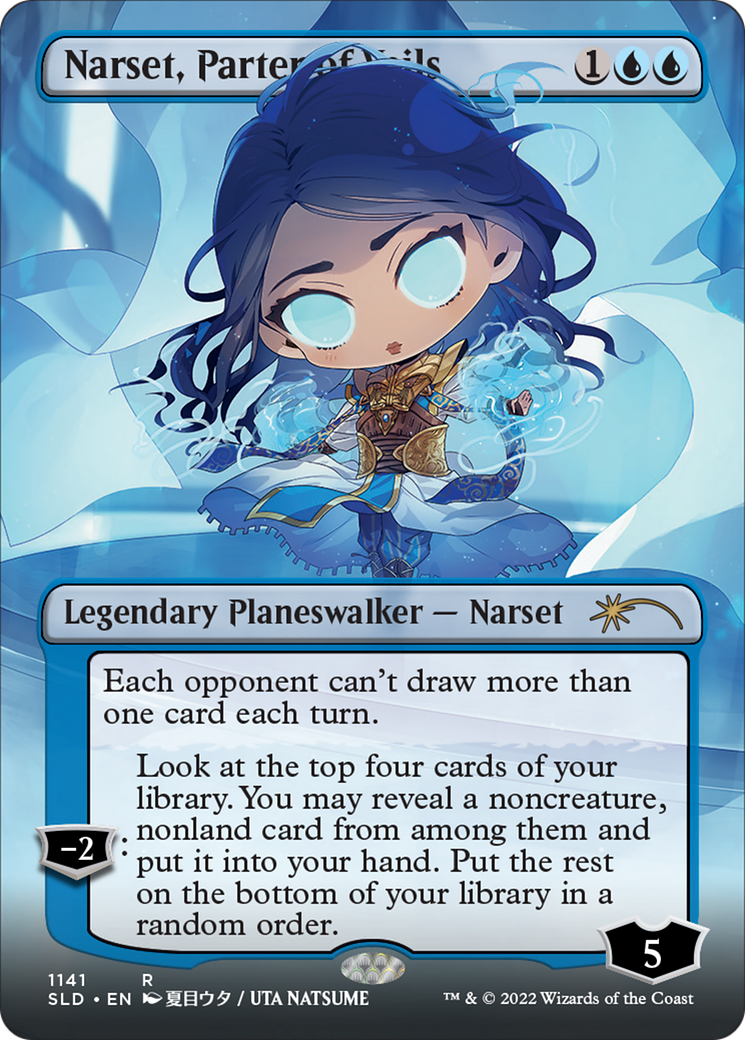 Narset, Parter of Veils (Borderless) (SLD-1141) - Secret Lair Drop (Borderless) Foil