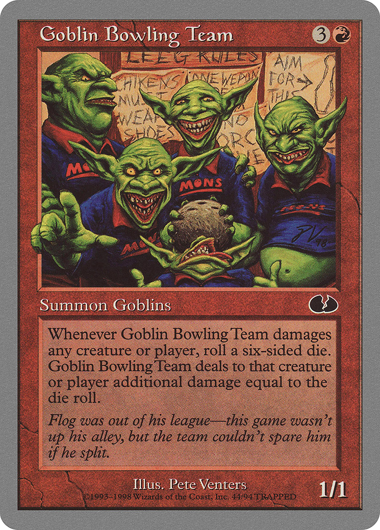 Équipe de bowling gobelin (UGL-044) - Décollé 