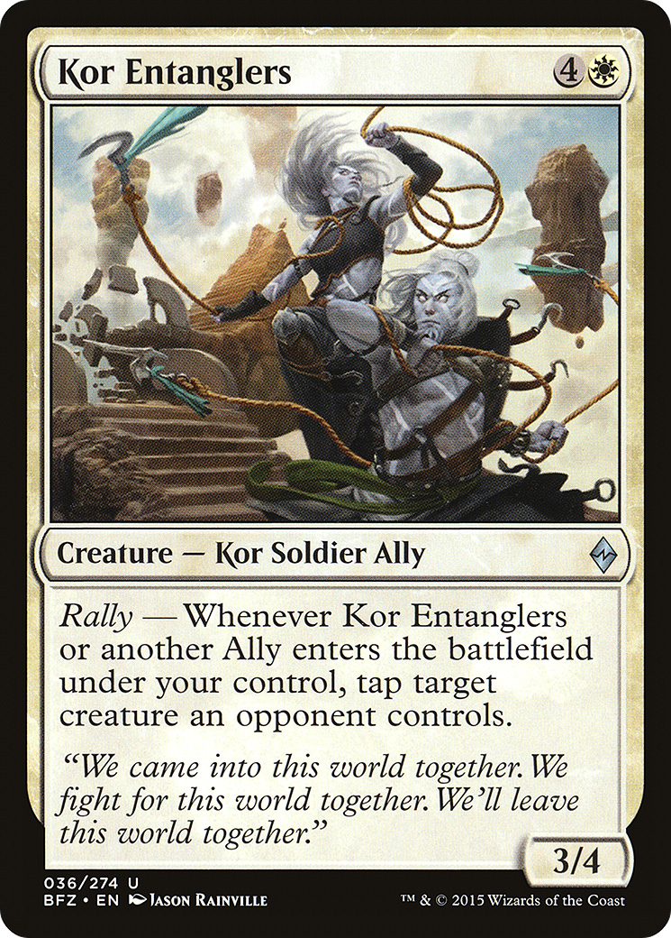 Kor Entanglers (BFZ-036) – Bataille de Zendikar 