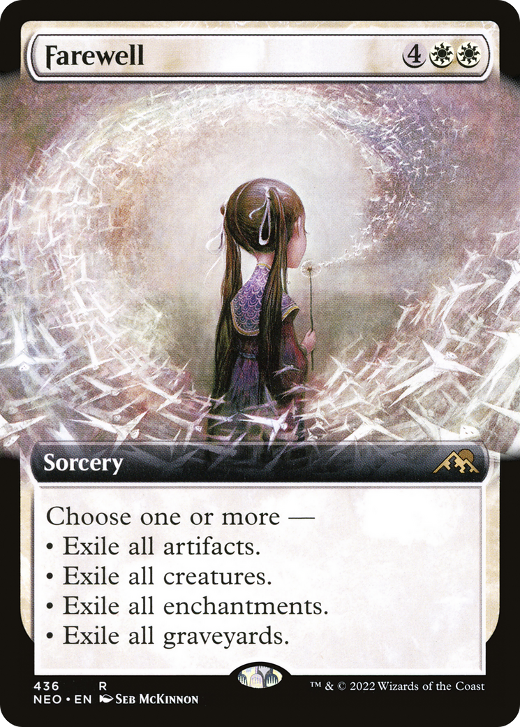 Adieu (NEO-436) - Kamigawa : Neon Dynasty : (Extended Art) Foil