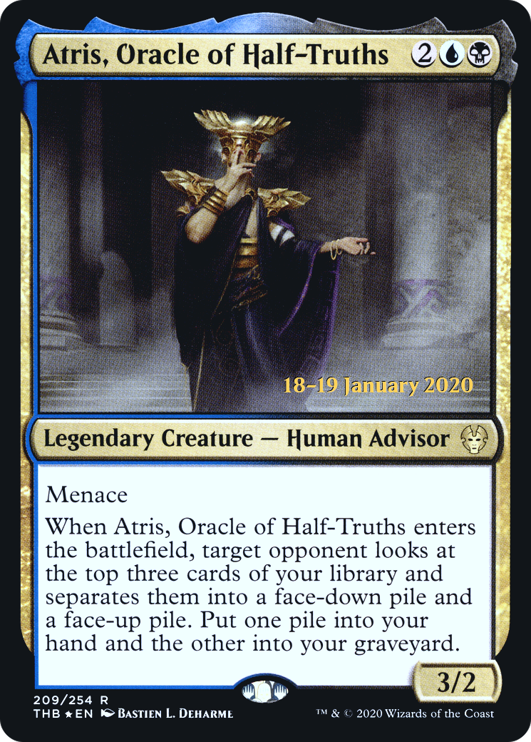 Atris, Oracle of Half-Truths (PRE-209S) - Theros Beyond Death Promos Foil